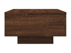 Table basse chêne marron 55x55x31 cm bois d'ingénierie 77147UVYM
