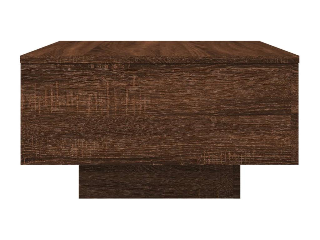 Table basse chêne marron 55x55x31 cm bois d'ingénierie 77147UVYM