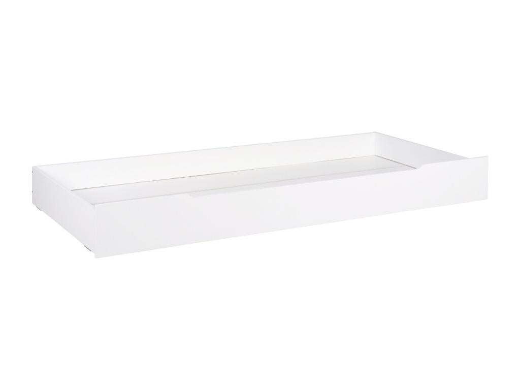 Lit avec tiroir 90x190 cm bois massif blanc Nidchicshop 07875AZLM