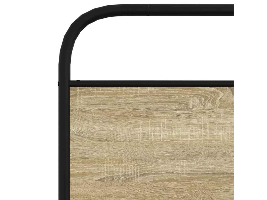 Cadre de lit sans matelas 100x190 cm chêne Calmetop 66227QNXR