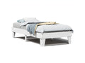Cadre de lit sans matelas blanc 100x200 cm bois de pin massif 09888QPRV
