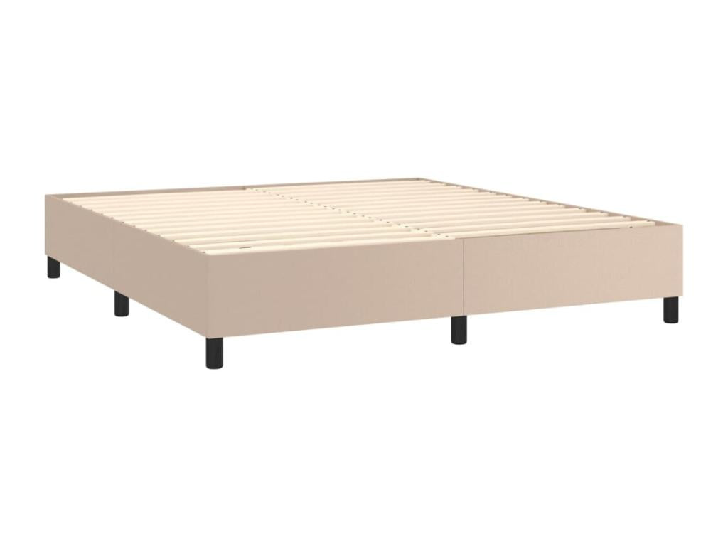 Sommier à Calmetop de lit avec matelas Cappuccino 180x200 27784CJLL