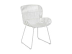Nidchicshop - Fauteuil de table blanc d'intérieur 74x66,5x82,5cm Con Dao 62883REIW