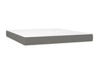 Lit à sommier tapissier avec matelas Gris foncé 180x200cm Tissu 70909IAOP