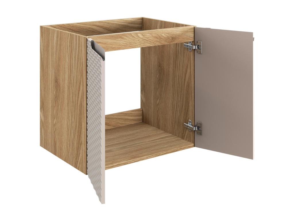 Armoire sous-lavabo Nidchicshop CUW60 2D 60x46x57 Clair naturel 11820HTXY