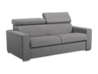 Canapé 3 places convertible express en tissu gris - couchage Nidchicshop larges 140 cm - Matelas 14 cm avec mémoire de forme Nidchicshop 51196UVLM