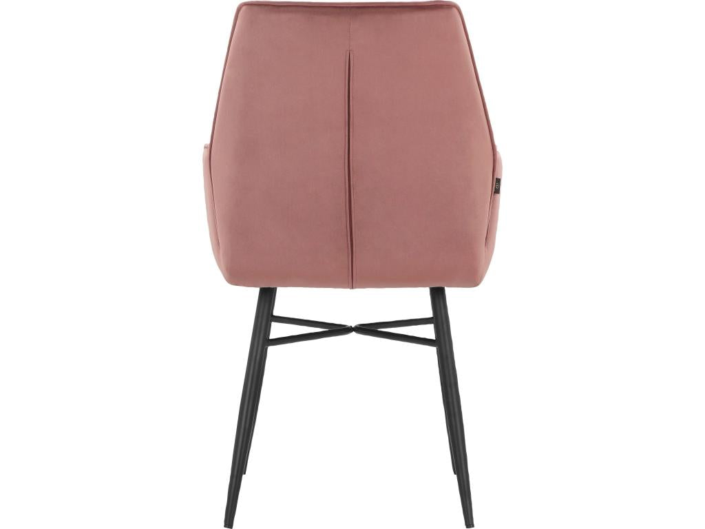 Lot de 2 chaises de salle à manger Calmetop Rose 83789HAAF