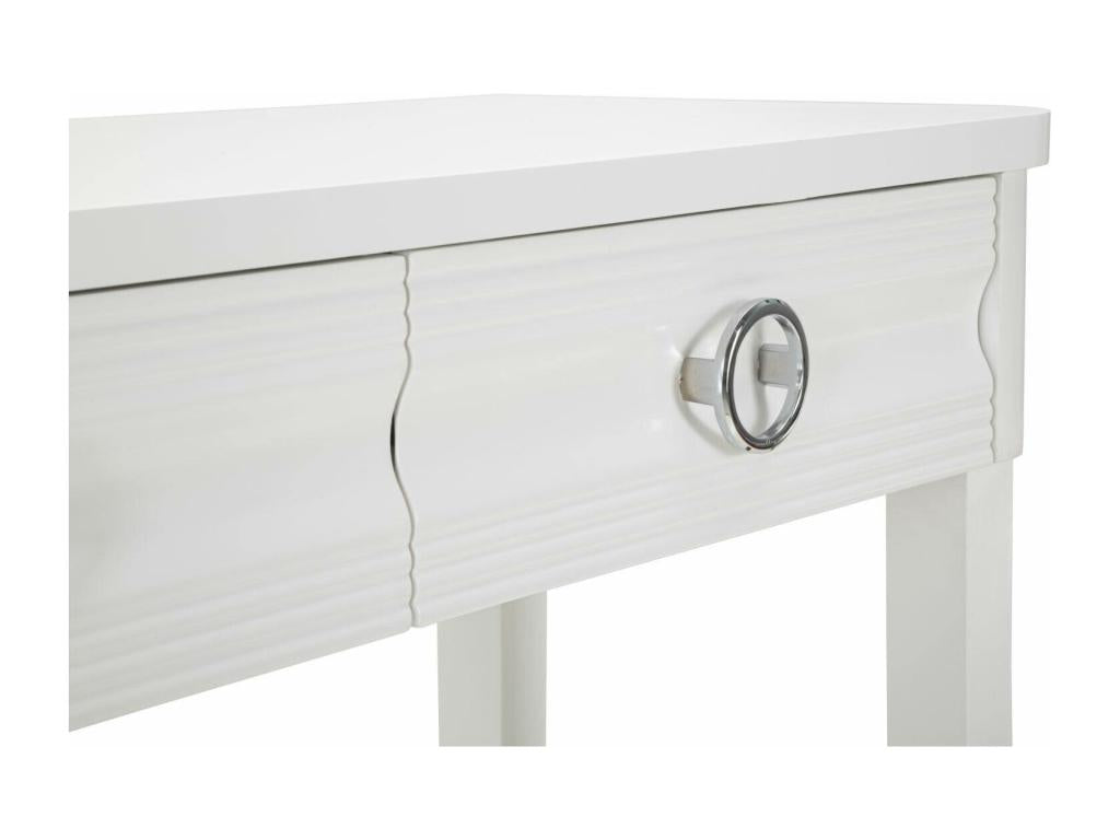 Console Calmetop Table polyvalente Armoire de rangement Bureau du couloir 110x40 h82 cm Blanc 94956IODR