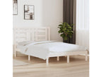 Cadre de lit Blanc Bois de pin massif 140x190 cm 54829SCRQ