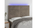 Tête de lit à LED Calmetop 144x5x118/128 cm Tissu 81946WXKI