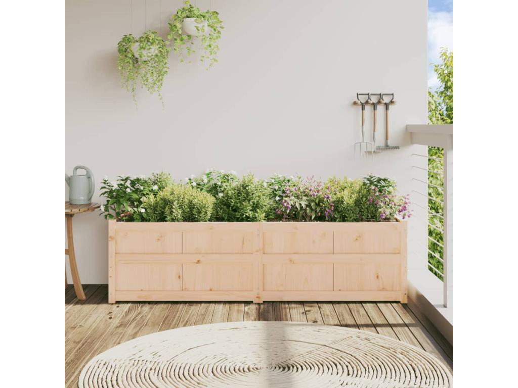Jardinière 180x50x50 cm bois de pin massif 87028SKLQ