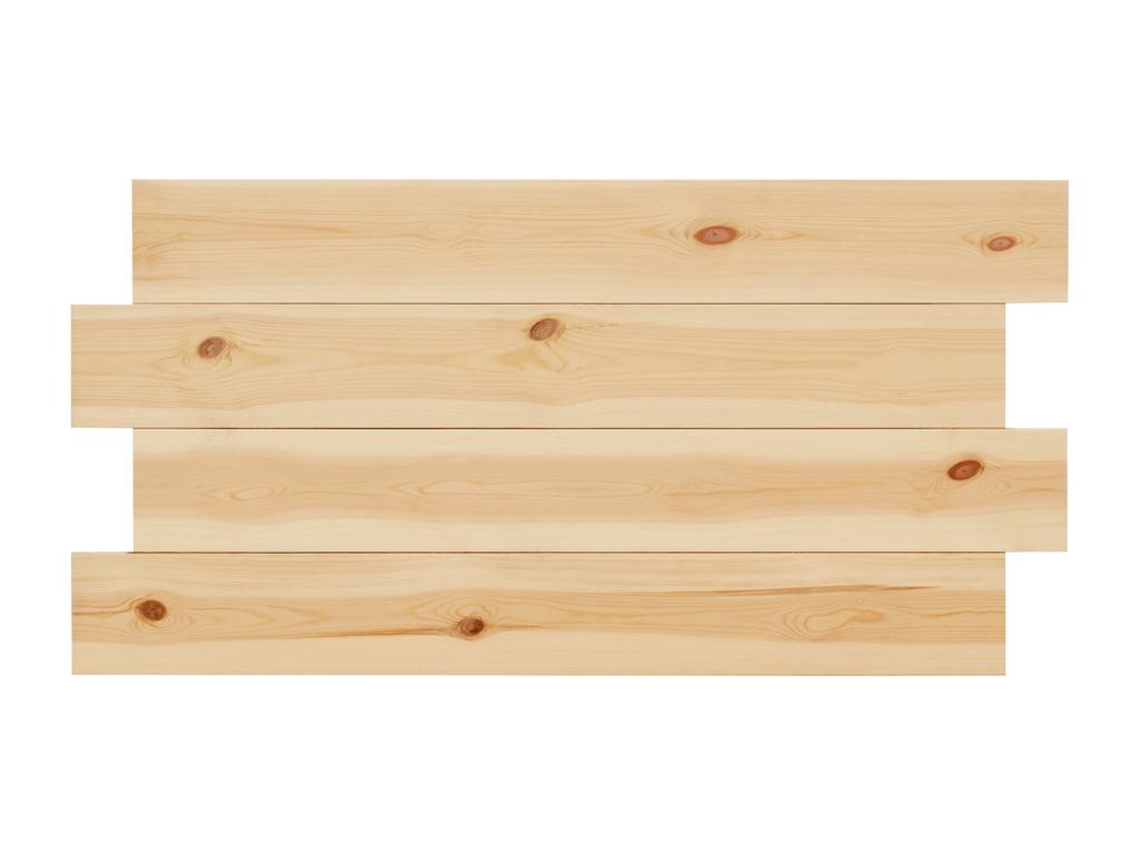 Tête de lit en bois de pin naturel 140x80cm - Nidchicshop 93075ZKIU