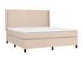 Sommier à Calmetop de lit matelas LED Cappuccino 160x200 cm 04223TBDI