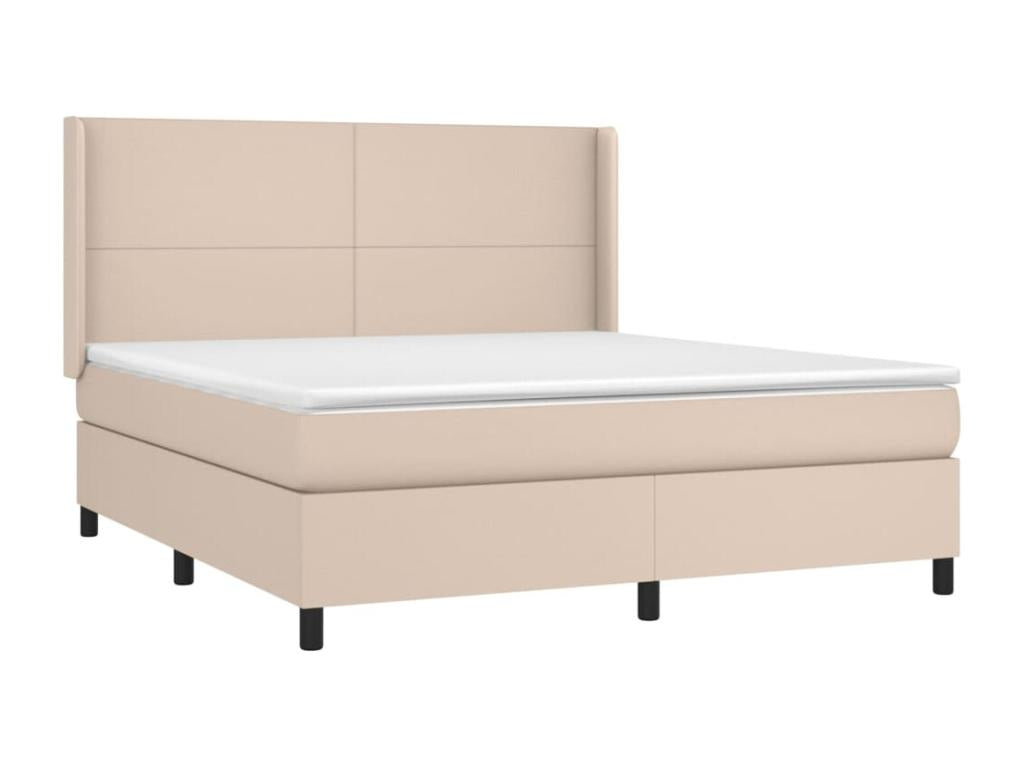 Sommier à Calmetop de lit matelas LED Cappuccino 160x200 cm 04223TBDI