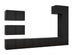 Ensemble de meubles TV 8 pcs Noir Bois d'ingénierie 12305XRVP