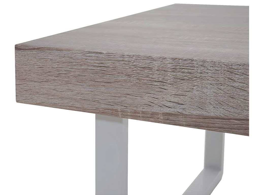 Table basse Calmetop T576 chêne pieds métalliques clairs 52429TLSQ