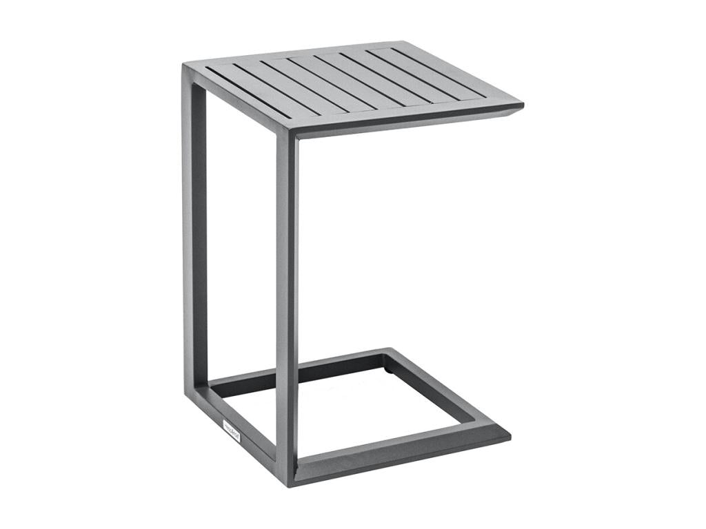 Table d'appoint en aluminium gris Graphite Artvivrestore 47327ASCQ