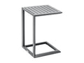 Table d'appoint en aluminium gris Graphite Artvivrestore 47327ASCQ