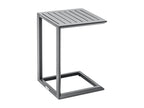 Table d'appoint en aluminium gris Graphite Artvivrestore 47327ASCQ