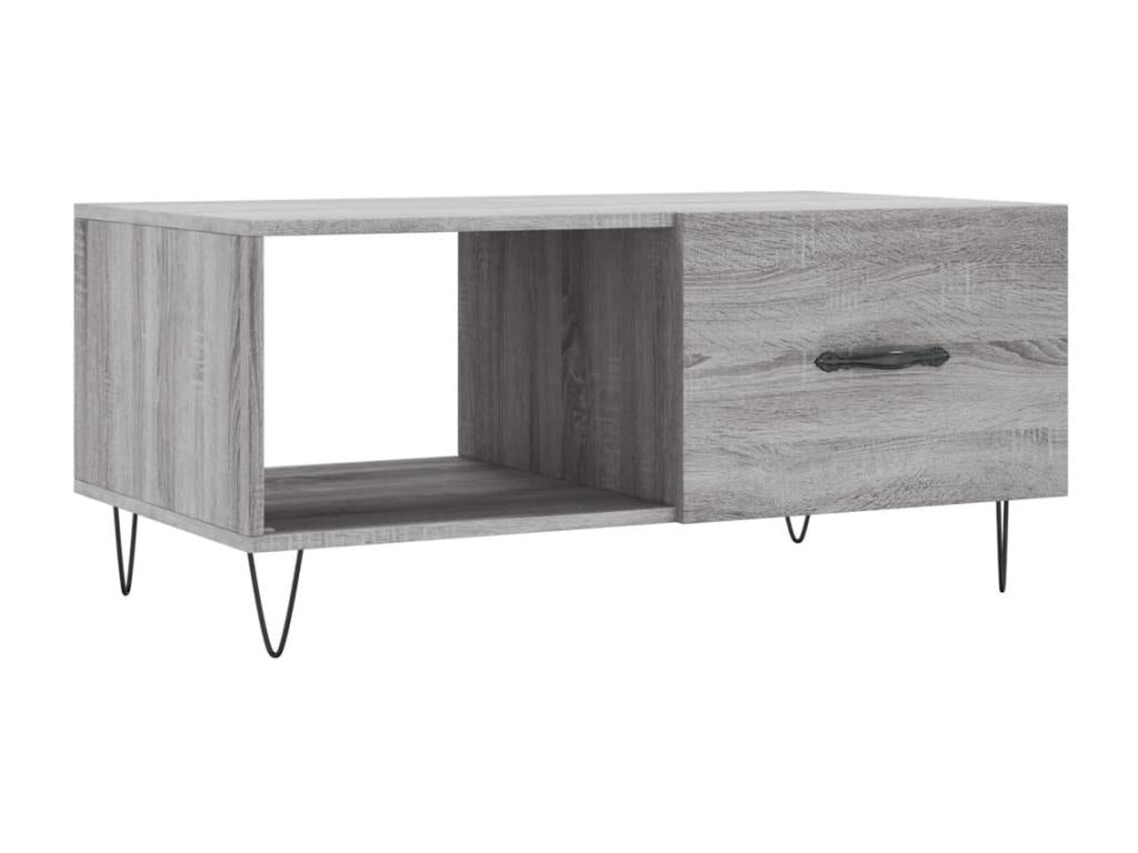 Table basse Calmetop gris 90x50x40 cm bois d'ingénierie 75252HCGQ