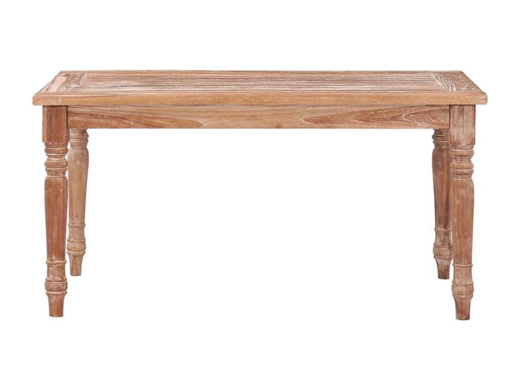 Table basse Nidchicshop 90x50x45 cm Blanchie Bois de teck solide 52377OKYZ