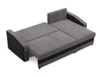Canapé d'angle avec fonction couchage Universelle Seite Gris Noir 09139FIDA
