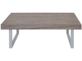 Table basse Calmetop T576 chêne pieds métalliques clairs 52429TLSQ