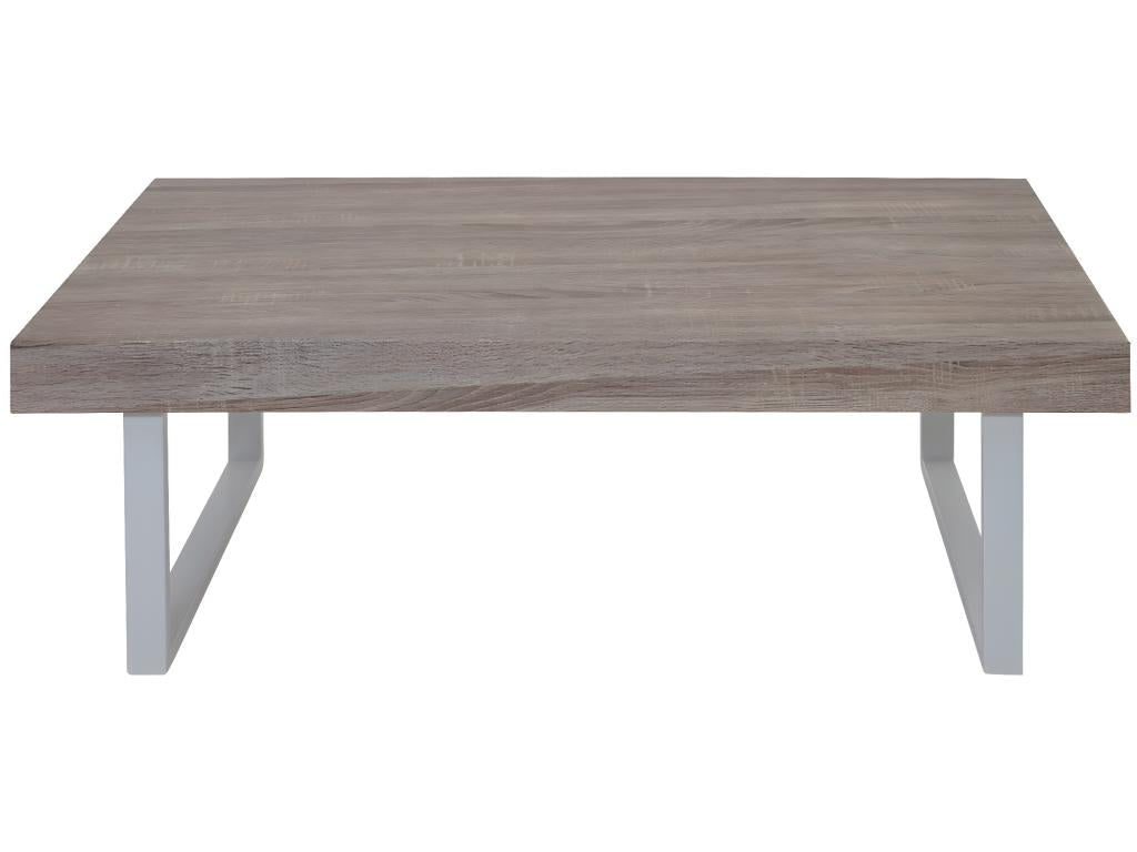 Table basse Calmetop T576 chêne pieds métalliques clairs 52429TLSQ