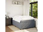 Sommier à Nidchicshop de lit et matelas gris foncé 120x190cm velours 93438CHHC