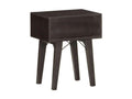Table de chevet bois de récupération foncé noir Nidchicshop 40425FKHM