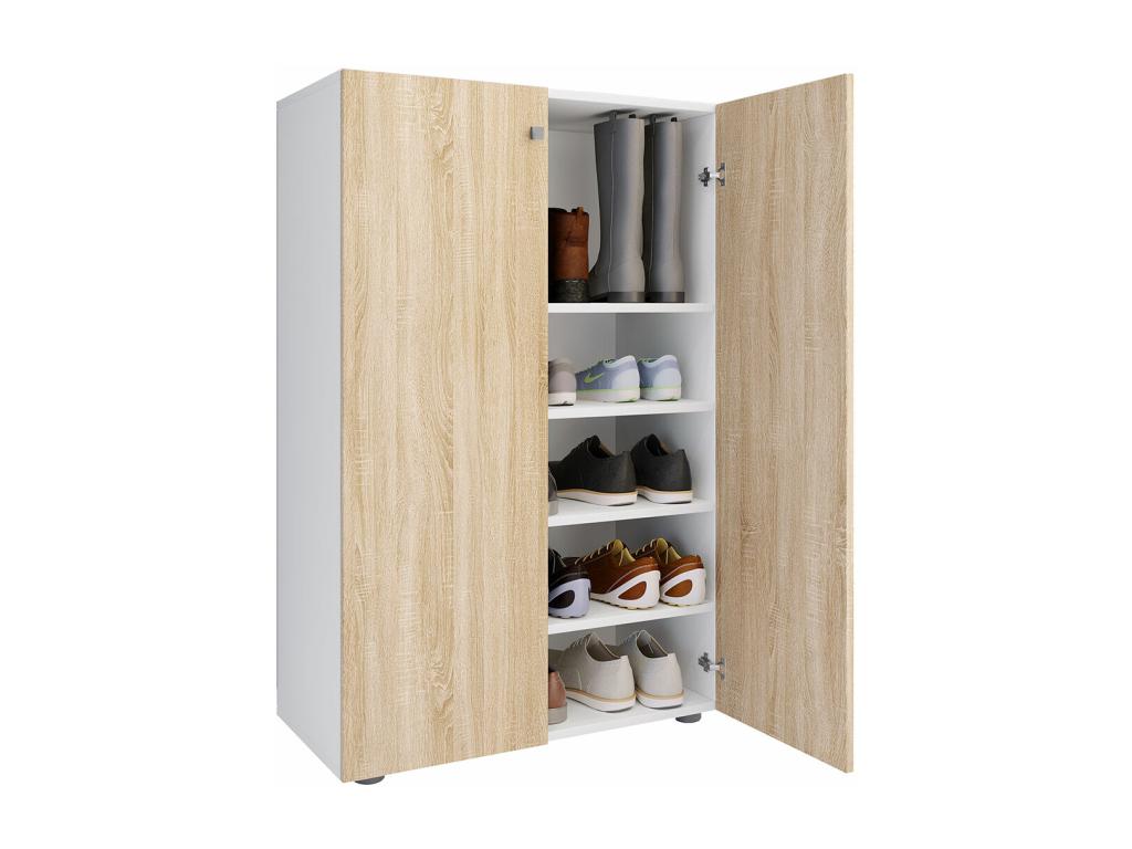 Calmetop meuble à chaussures 2 portes blanc. 19620XIXN