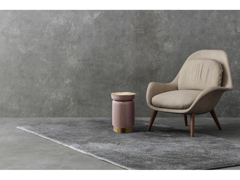 Table d'Appoint Design Nidchicshop 46cm Vieux Rose / Or 10999OFNP