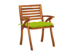 Chaises de jardin avec coussins lot de 4 Bois de teck solide 15547VNYN
