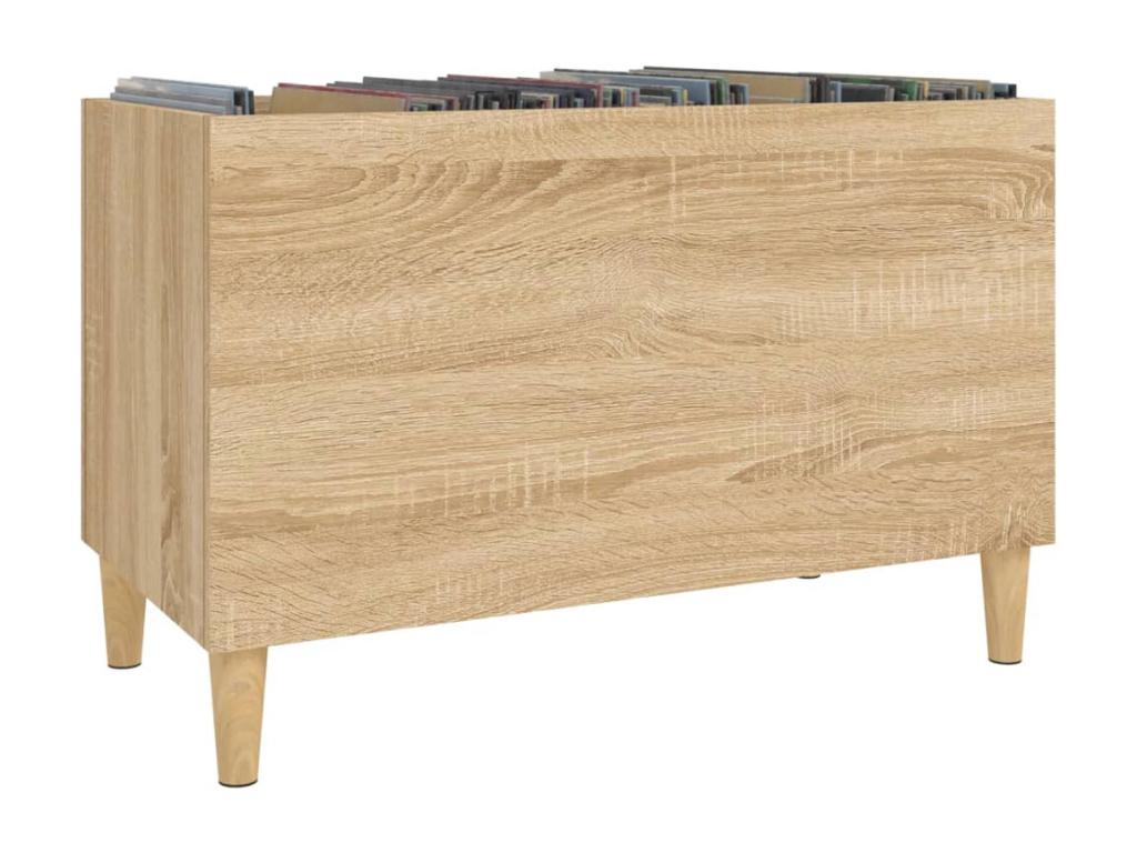 Armoire à disques chêne Calmetop 74,5x38x48 cm bois d'ingénierie 98271PGBU