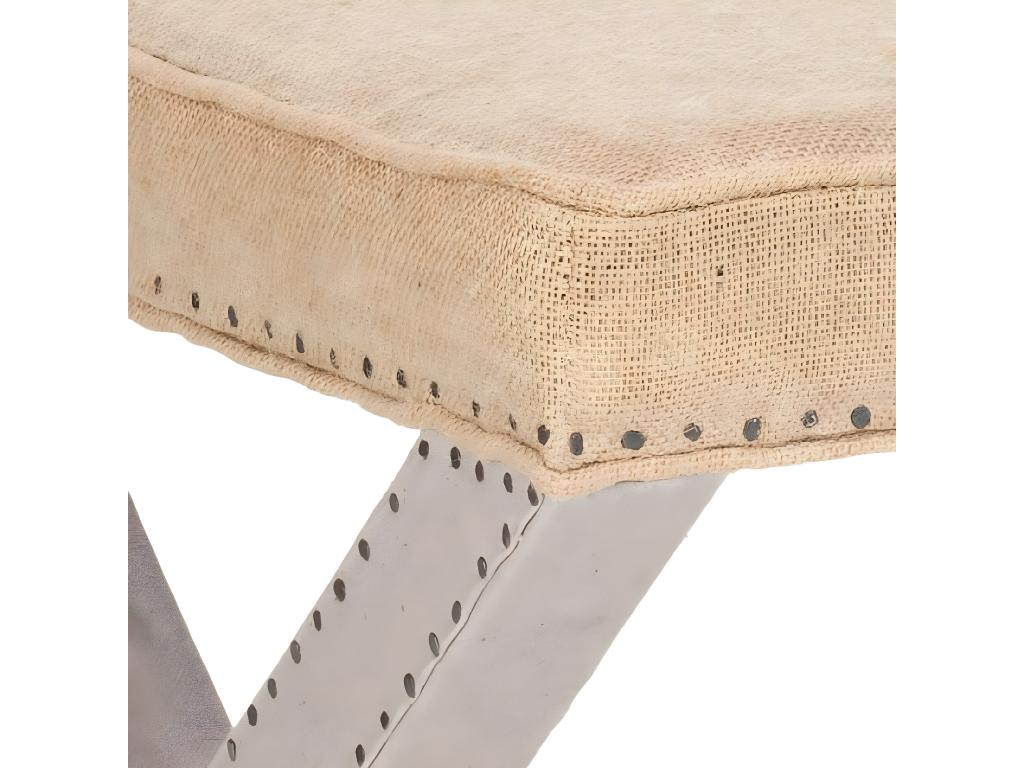 Banc / Ottomane Multi / Beige 55x55x48,26 cm - Artvivrestore 66299BQLQ