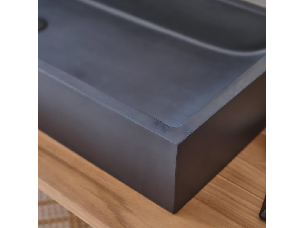 Vasque en béton noir 100 cm 14026PNXI