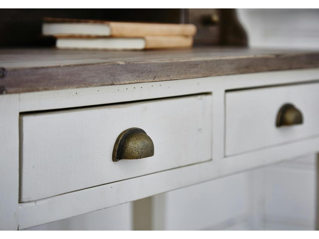 Table à manger ronde blanche D120 cm Nidchicshop 45489BMNV