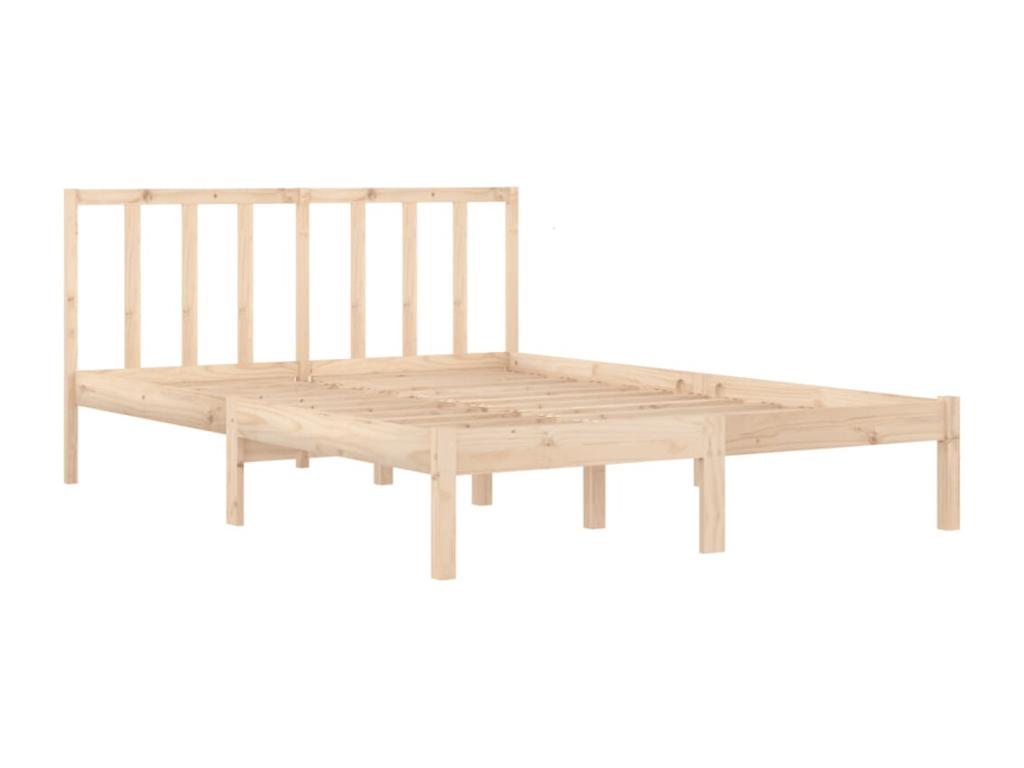 Cadre de lit sans matelas bois de pin massif 120x190 cm 28327AHWE
