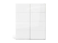 Garde-robe 2 portes Calmetop Meubles de chambre Penderie de plain-pied Placard à vêtements 182x62 h220 cm Blanc 49920HEYJ