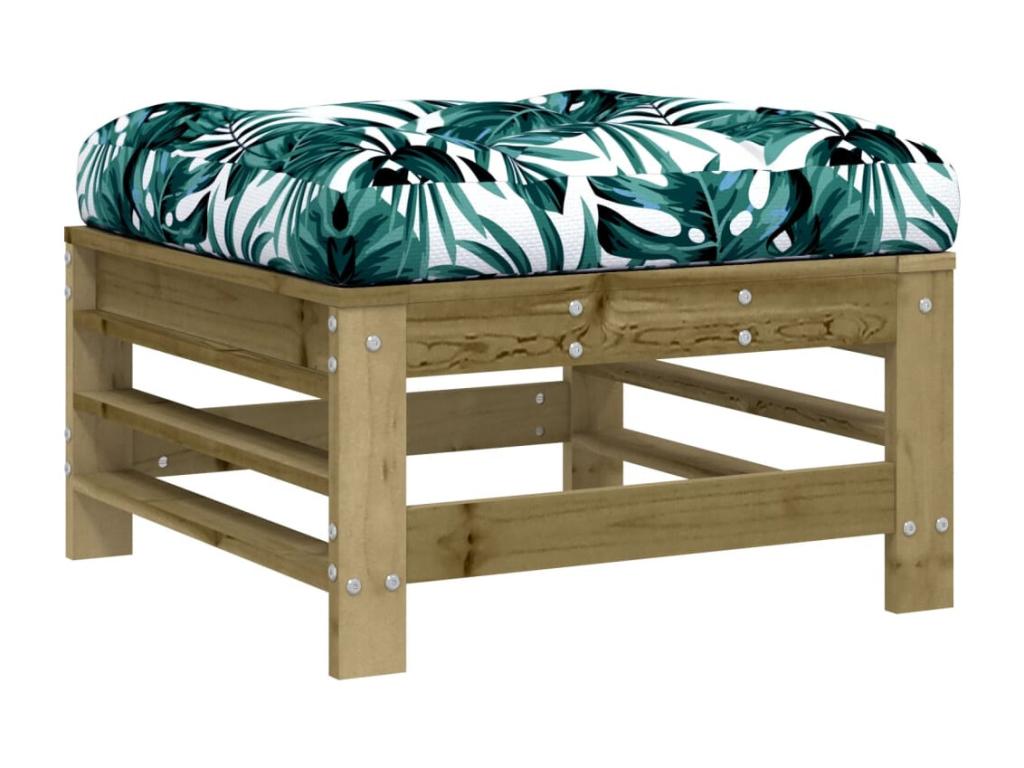 Salon de jardin 5 pcs avec coussins bois de pin imprégné 65443JEAN