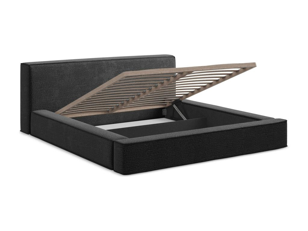 Lit rembourré avec rangement 200x240 - en Nidchicshop - anthracite - Nidchicshop 81868GGXR