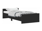 Cadre de lit sans matelas noir 90x200 cm bois d'ingénierie 49372ABQK