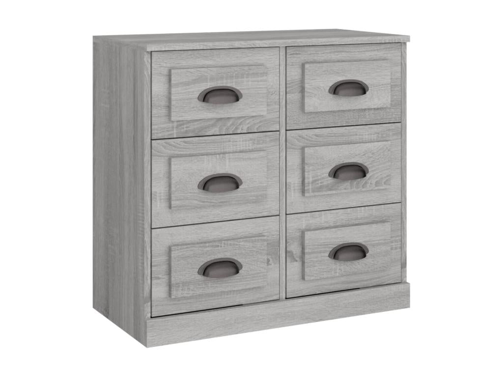 Buffet Calmetop gris 70x35,5x67,5 cm bois d'ingénierie 10903RKNS