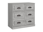 Buffet Calmetop gris 70x35,5x67,5 cm bois d'ingénierie 10903RKNS