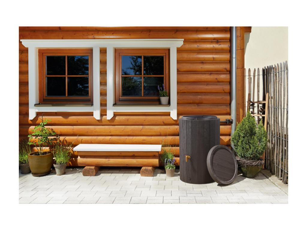 Nidchicshop récupérateur d'eau Nidchicshop - 220 L - Brun 95806CRUI