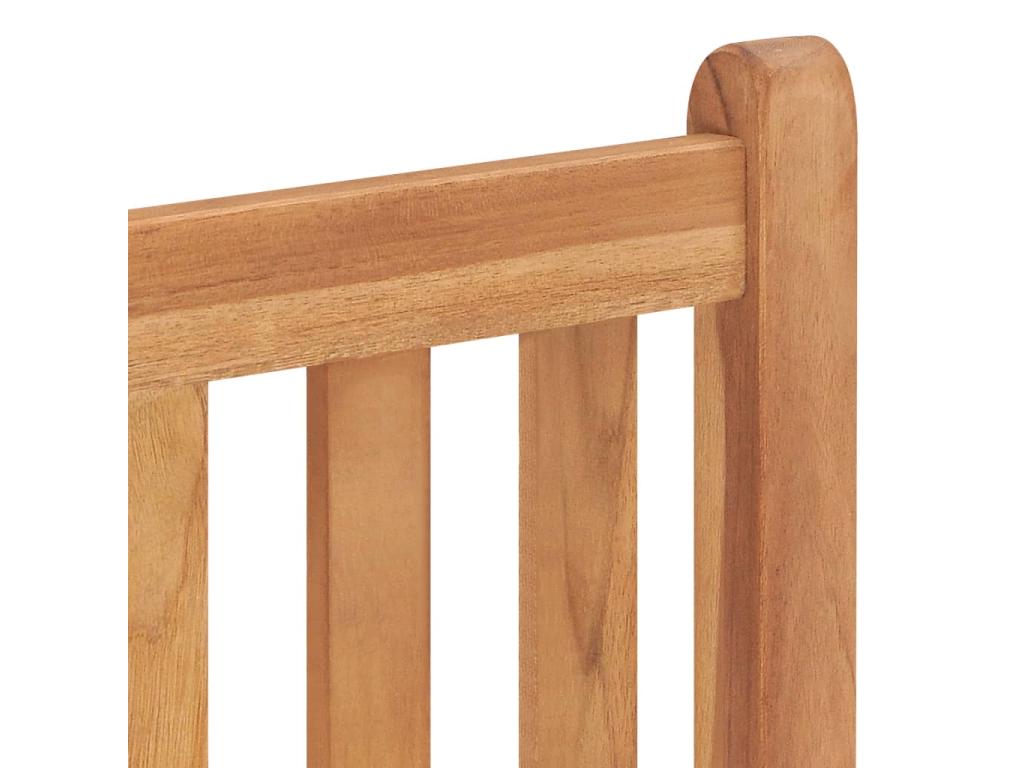 Ensemble à manger de jardin 4 pcs Bois de teck massif 75411BZXY