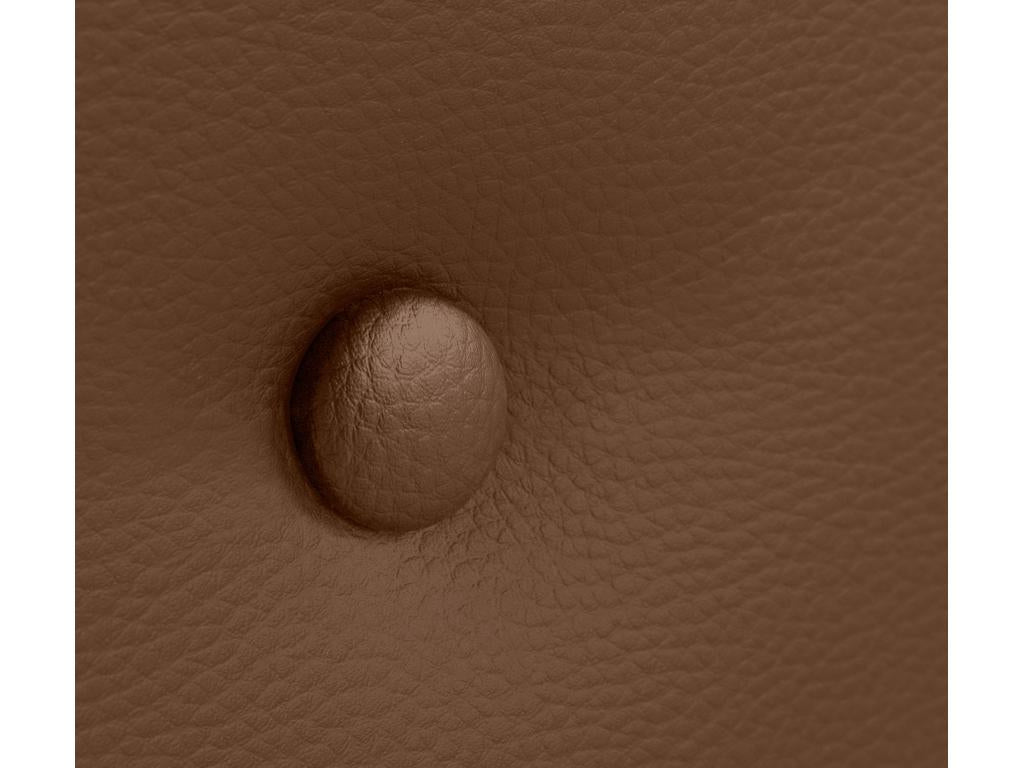 Calmetop Tête de lit similicuir avec 2 Calmetopées de boutons 160x50cm Lits 150/160 - Argile 88966SXVD