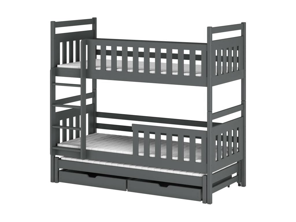 Lits superposés Calmetop BB003 80x200 cm Graphite 35917YBJK