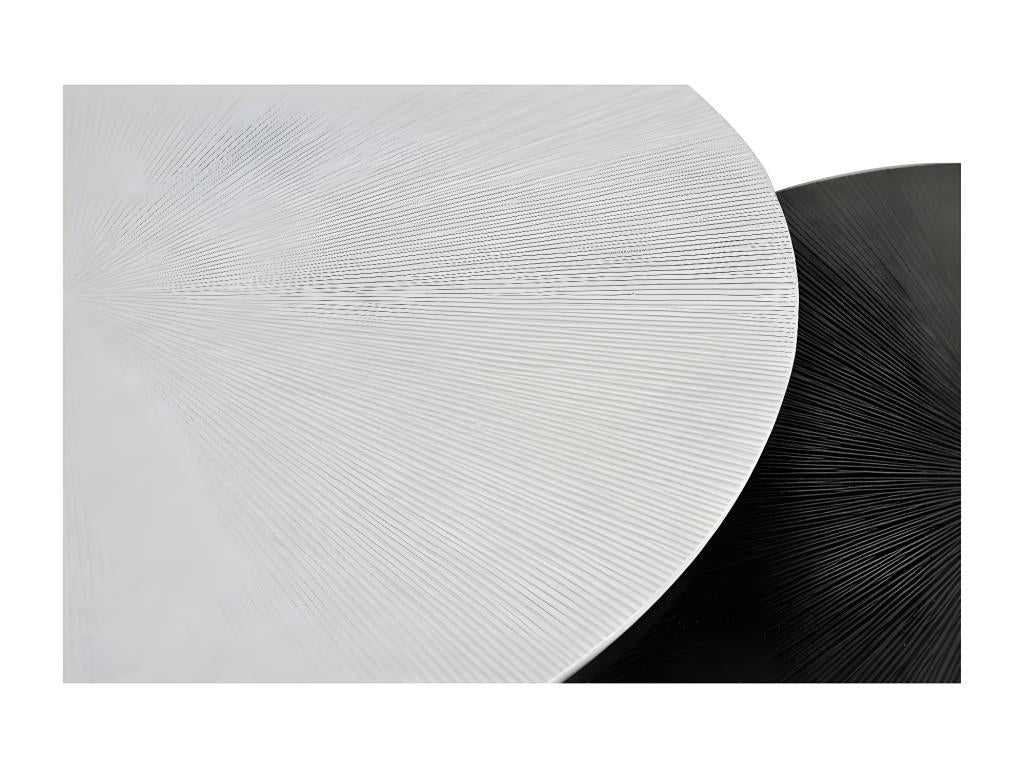 Ensemble de 2 tables basses 45x76x76 cm 83687NZKC