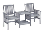 Chaises de jardin avec table à thé et coussins Nidchicshop solide 45 51338DKUR